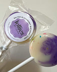 Salted Blackberry Birthday Cake Lollipop