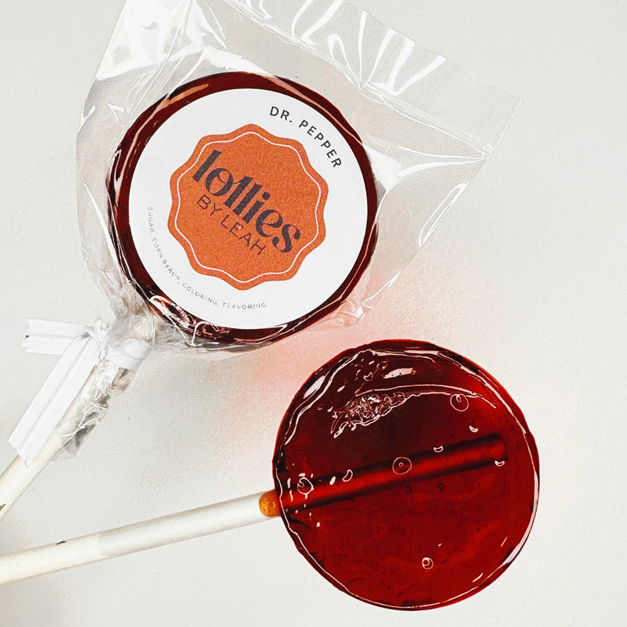 Dr. Pepper Lollipop