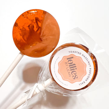 Toasted Hazelnut Popcorn Ball Lollipop