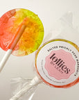 Salted Prickly Pear Margarita Lollipop