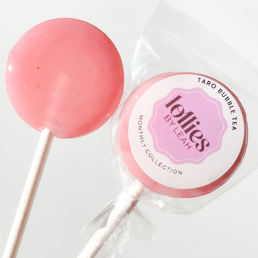 Taro Bubble Tea Lollipop