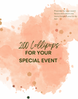 Lollipops For Your Event — 200 Lollipops