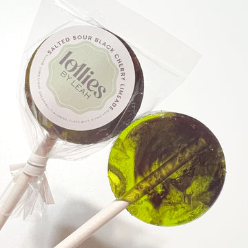 Salted Sour Black Cherry Limeade Lolly