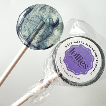 Sour Salted Blackberry Lemonade Lollipop