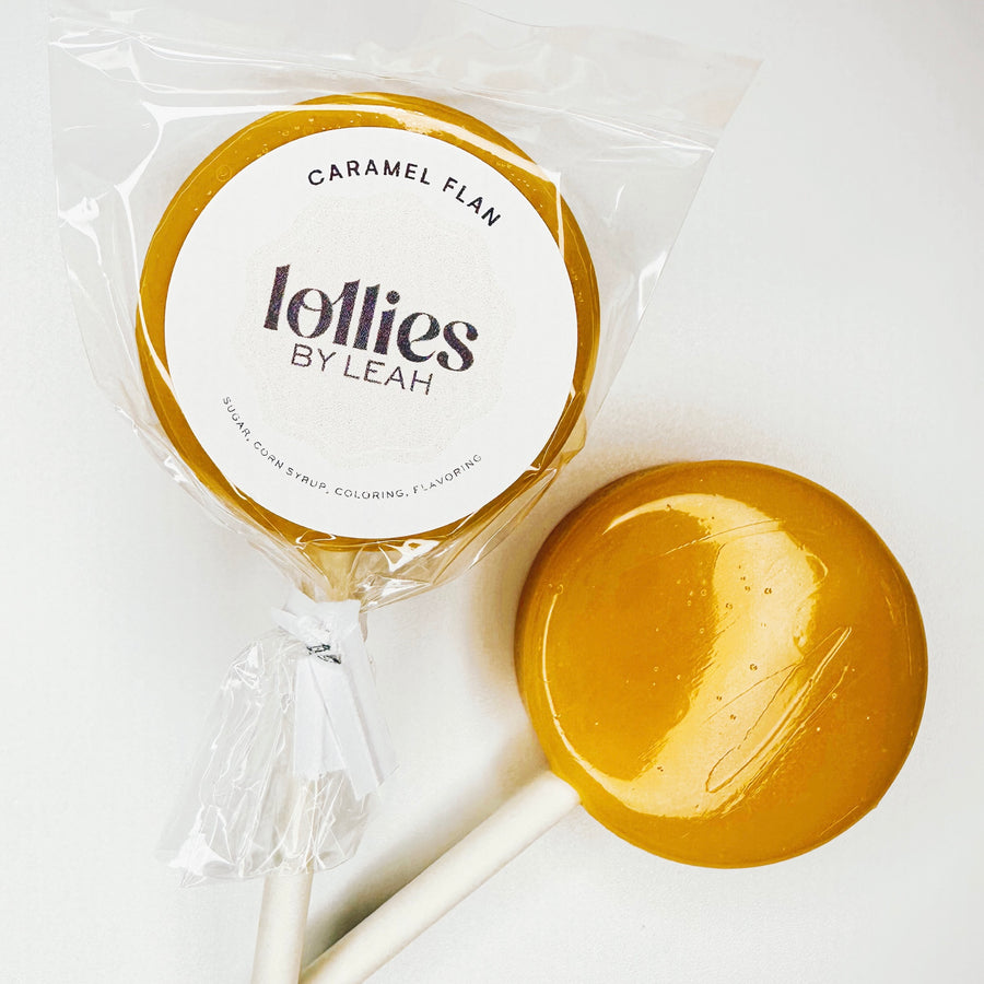 Caramel Flan Lollipop