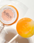 Candy Corn Cotton Candy Lollipop