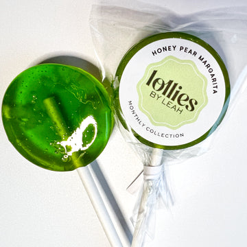 Salted Honey Pear Margarita Lollipop