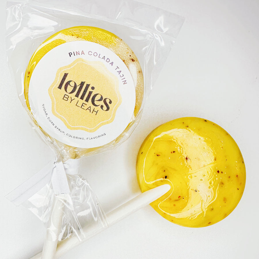 Pina Colada Tajin Lollipops