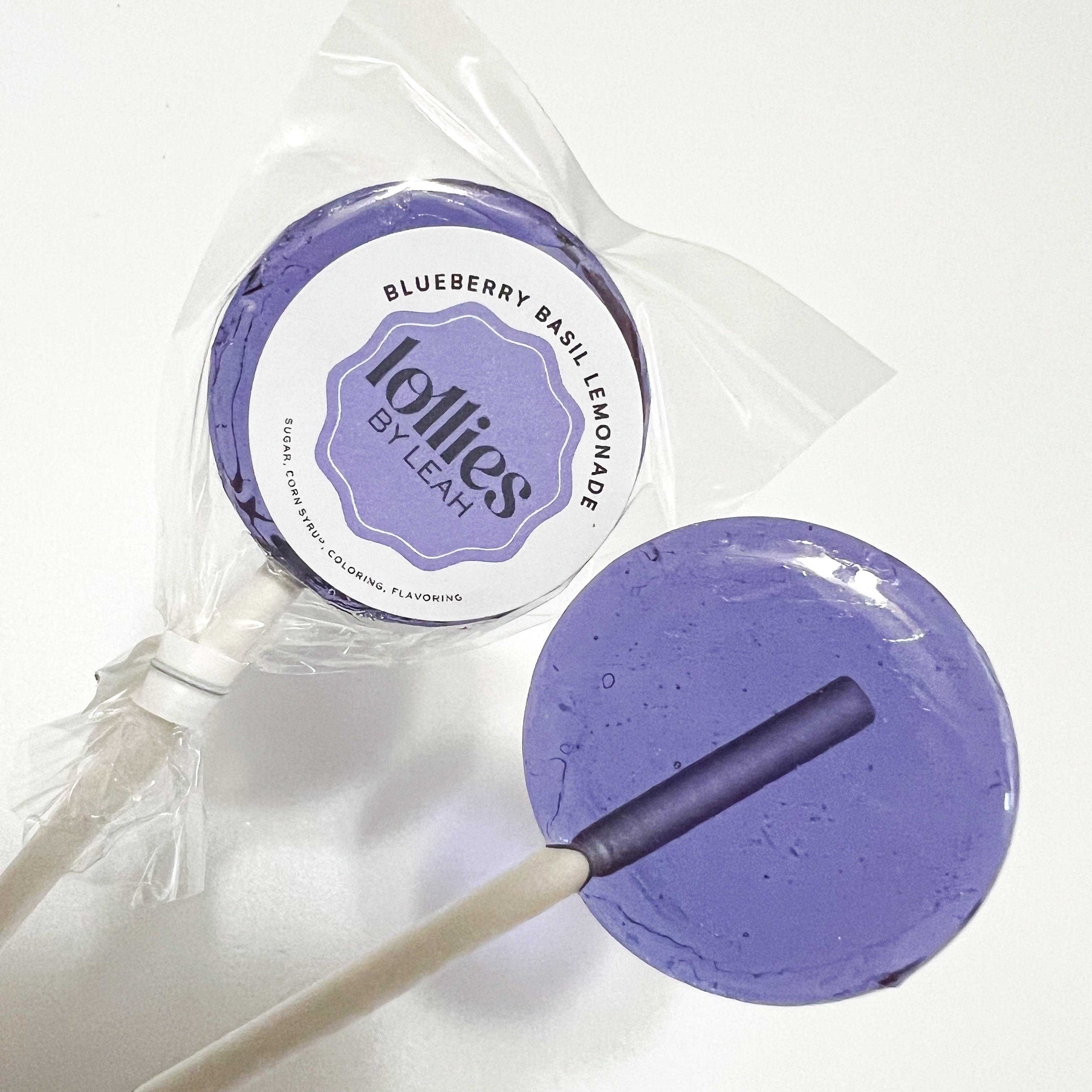 Blueberry Basil Lemonade Lollipop