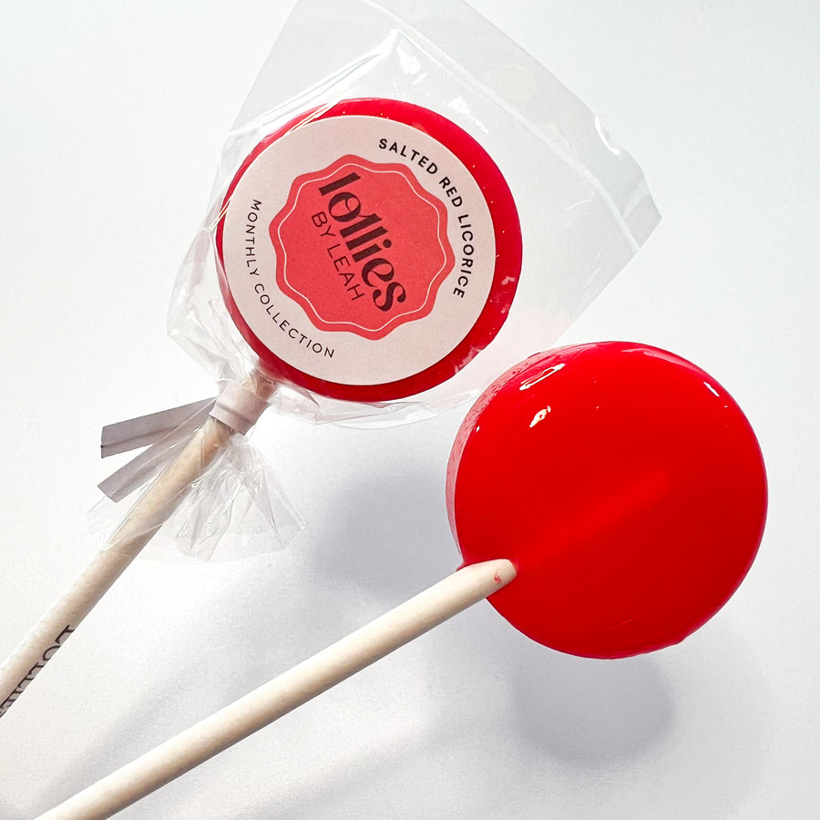 Salted Red Licorice Lollipop