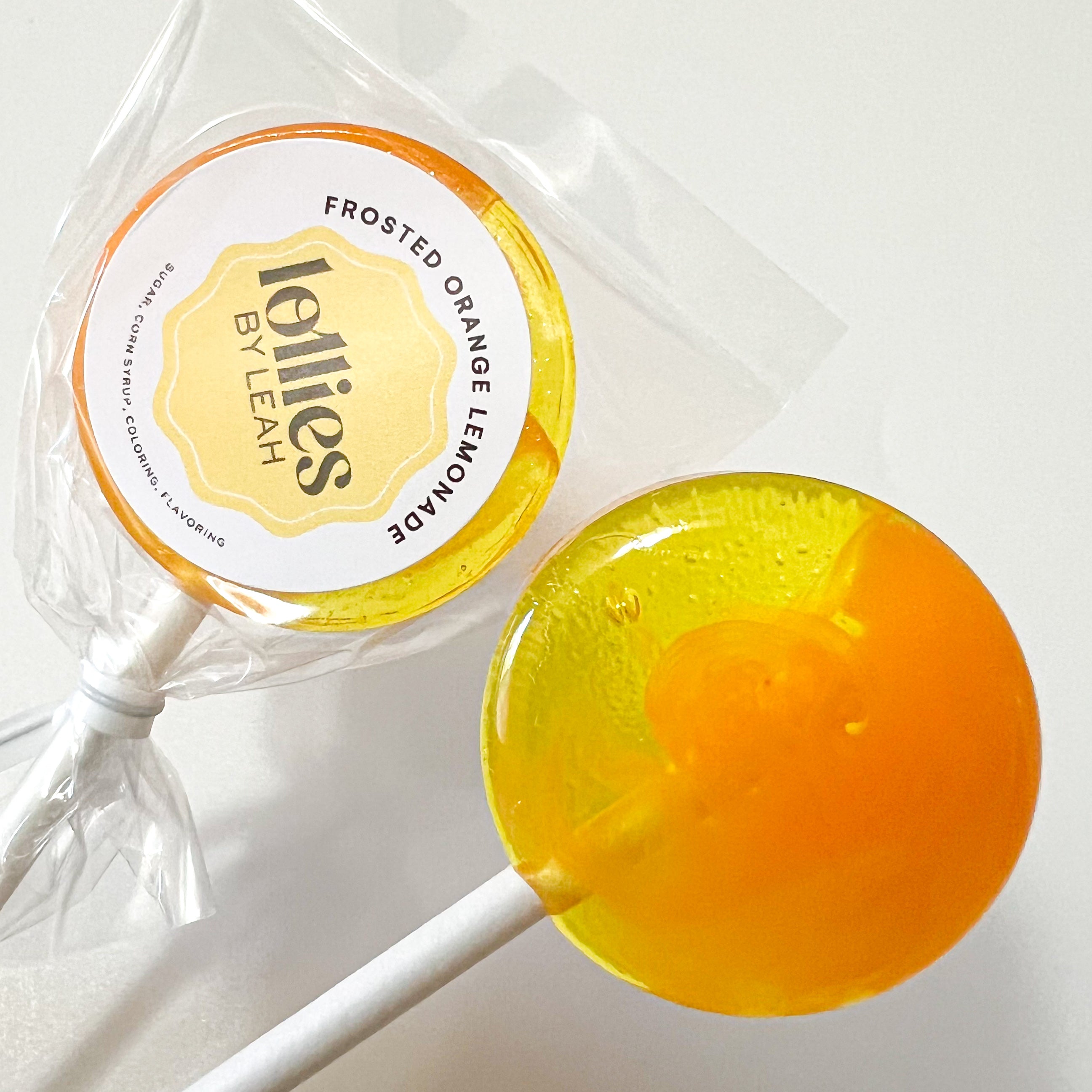 Frosted Orange Lemonade Lollipop