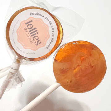 Pumpkin Spice Crème Brulee Lollipop