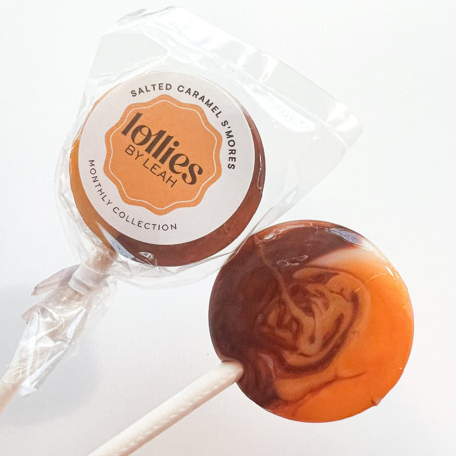 Salted Caramel S’mores Lollipops