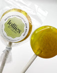 Salted Butterscotch Pear Brûlée Lollipop