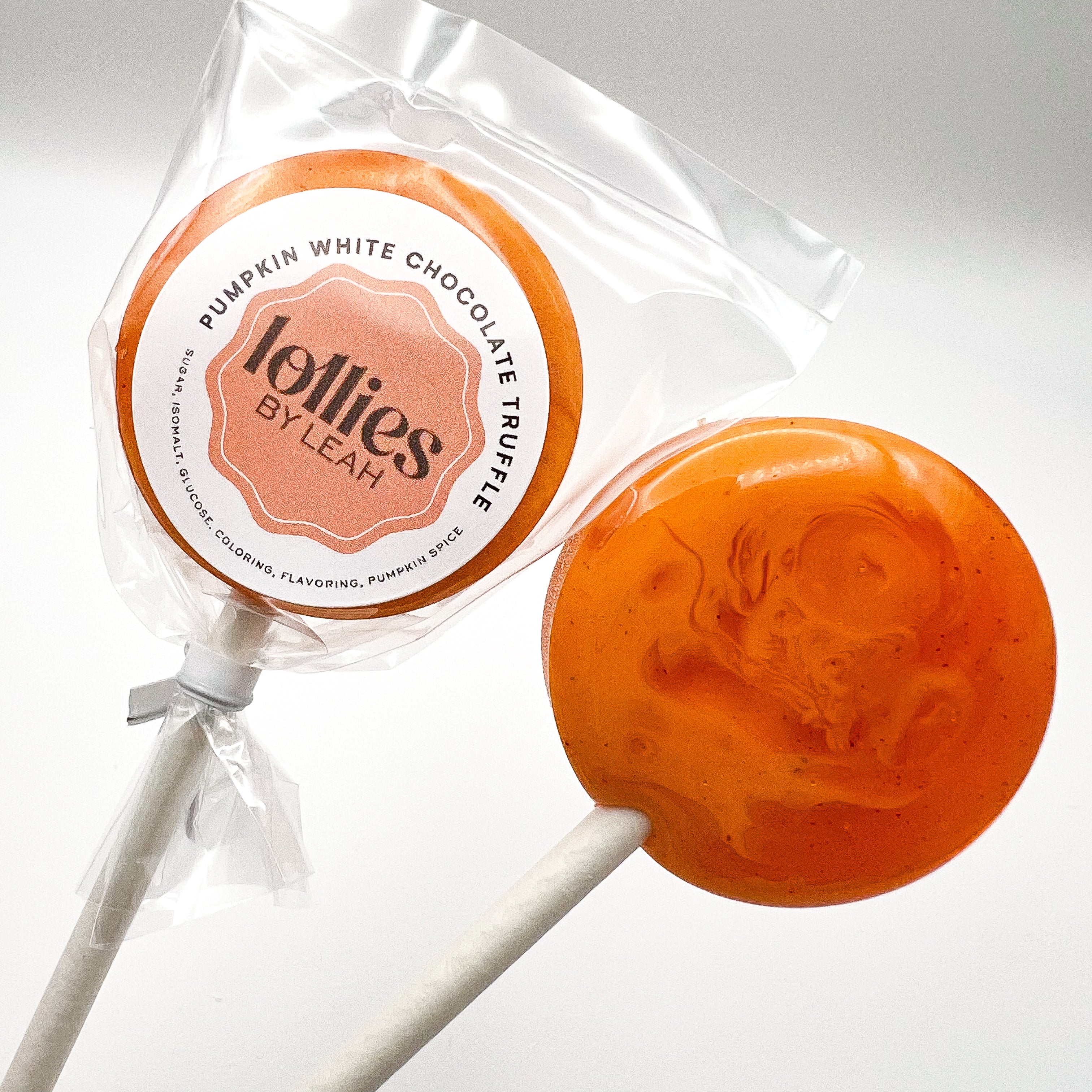 Pumpkin White Chocolate Truffle Lollipop