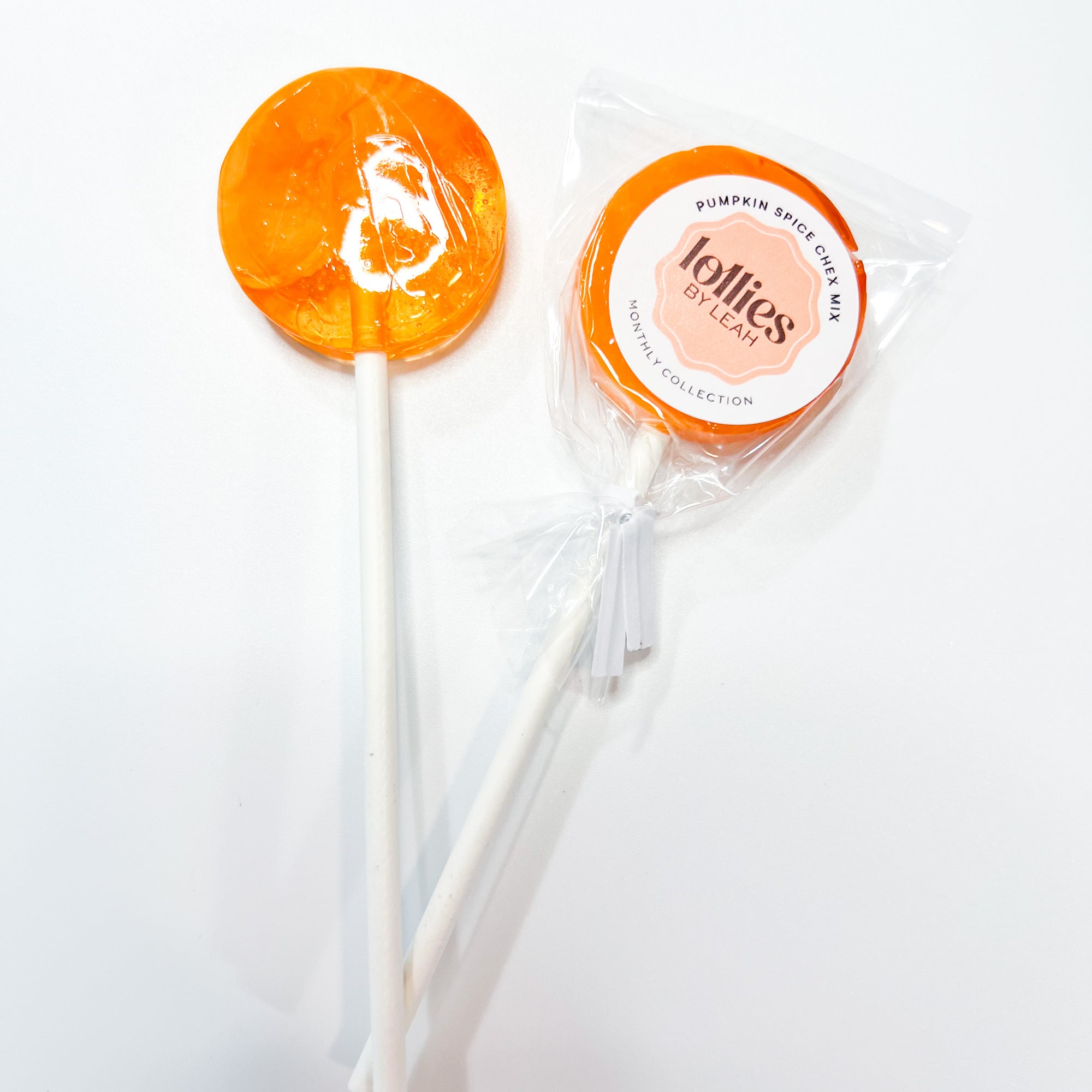 Pumpkin Spice Chex Mix Lollipop