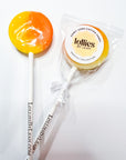 Candy Corn Cotton Candy Lollipop