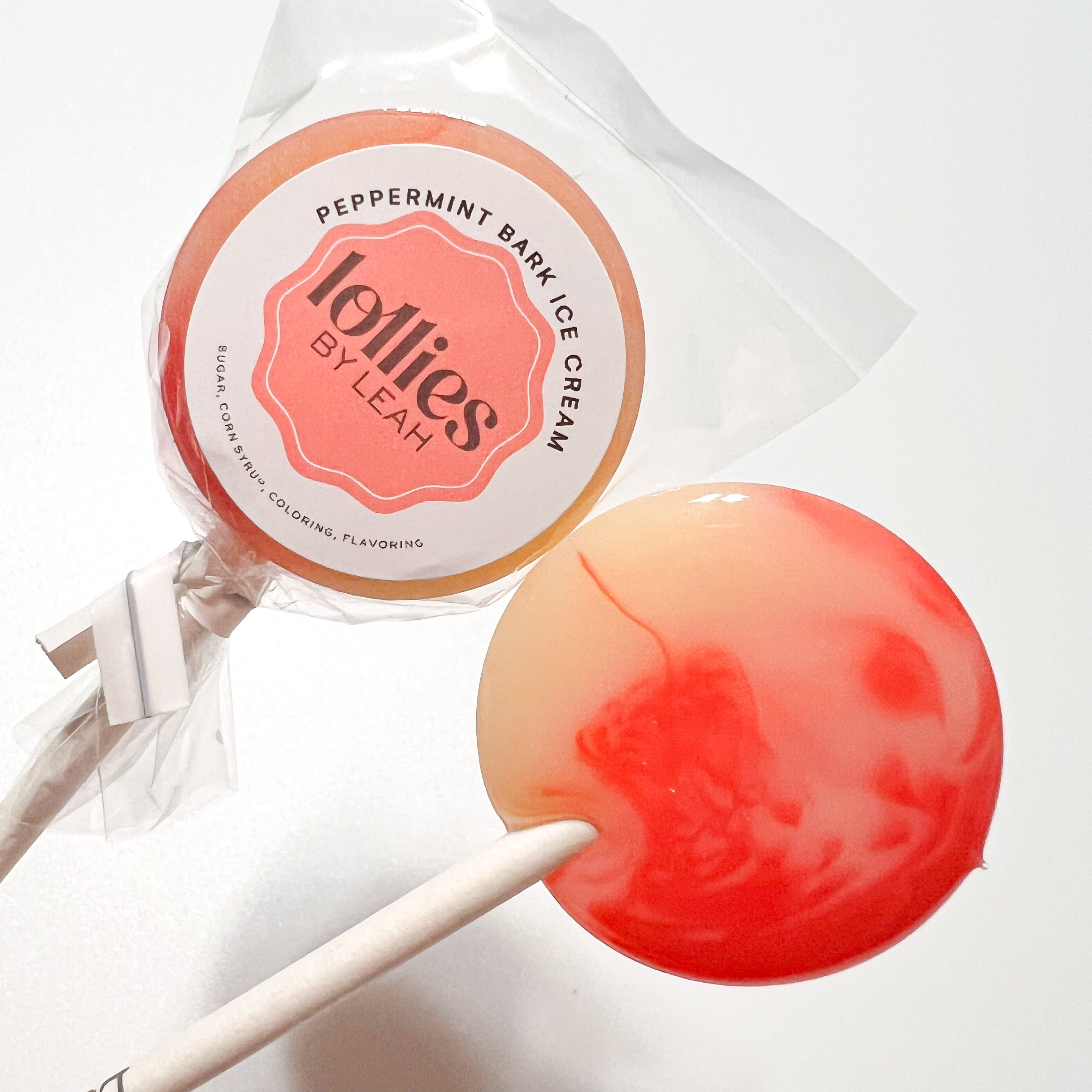 Peppermint Bark Ice Cream Lollipop