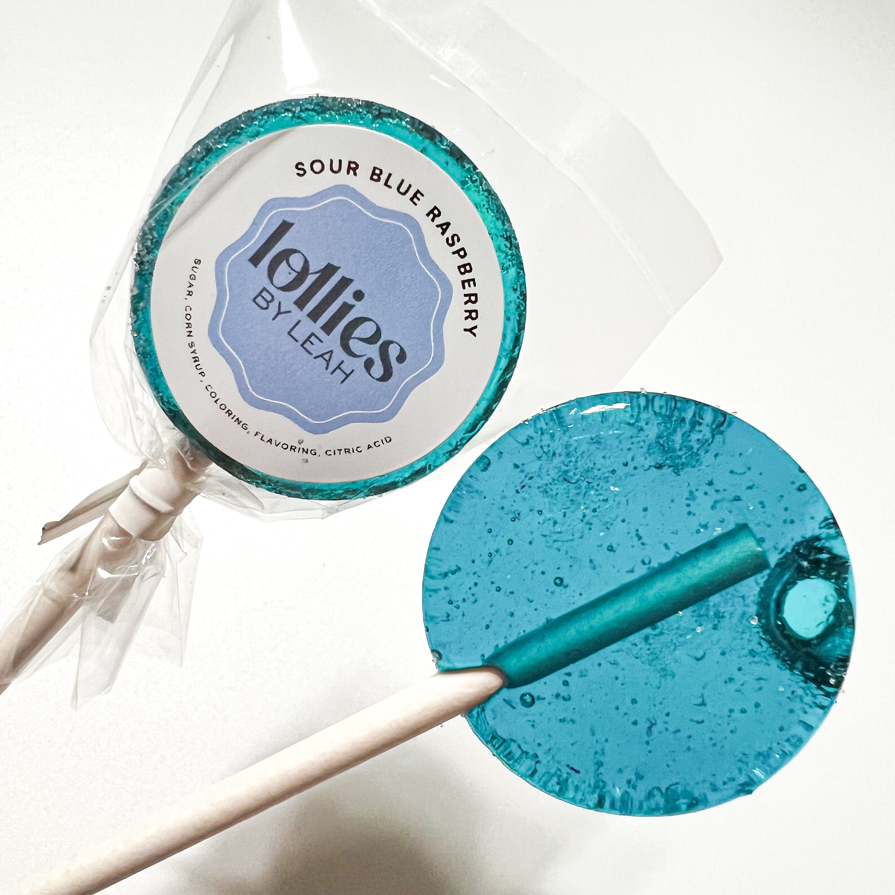 Sour Blue Raspberry Lollipop