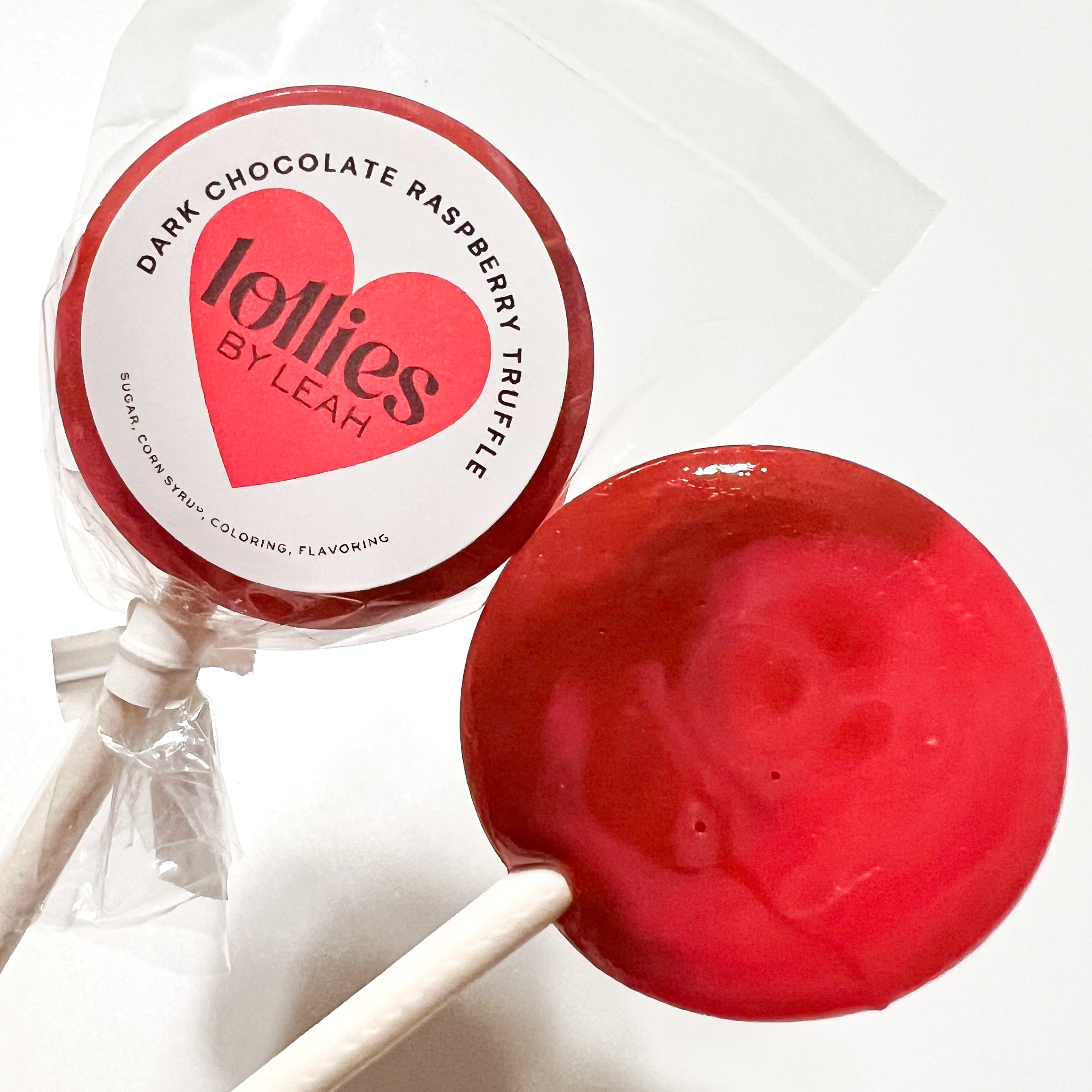 Dark Chocolate Raspberry Truffle Lollipop (2026 Valentines Collection)