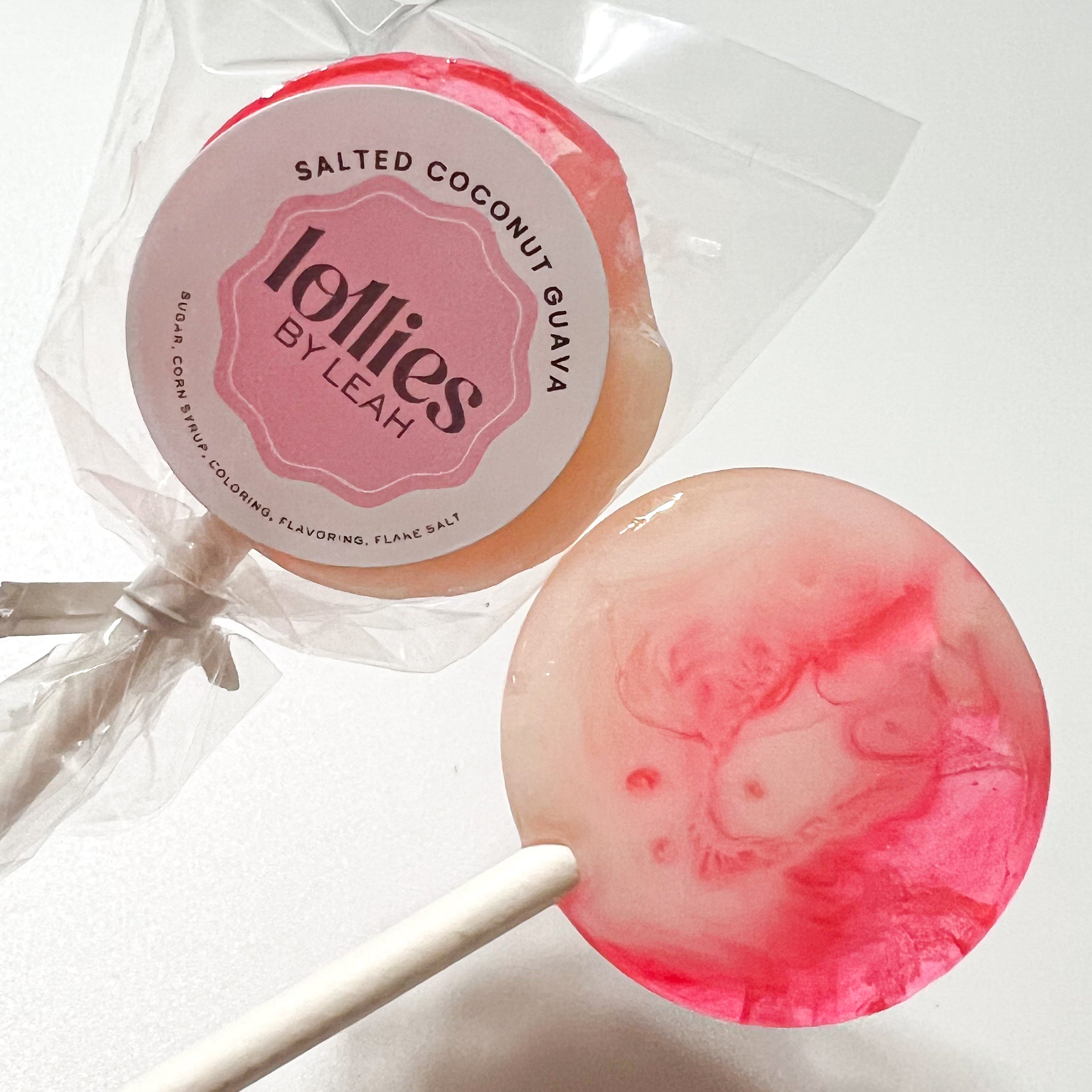 Salted Coconut Guava Lollipop