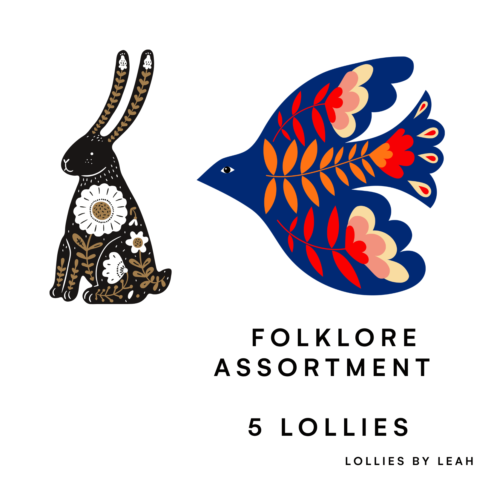 FOLKLORE ASSORTMENT - 5 Lollies