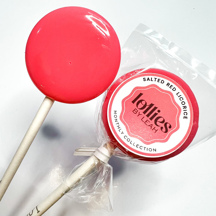 Salted Red Licorice Lollipop