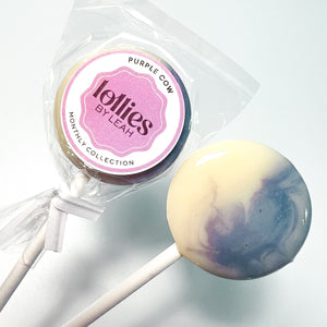 Purple Cow Lollipops (Grape Soda & Vanilla Ice Cream)