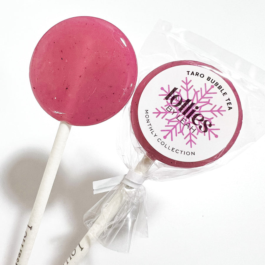 Taro Bubble Tea Lollipop