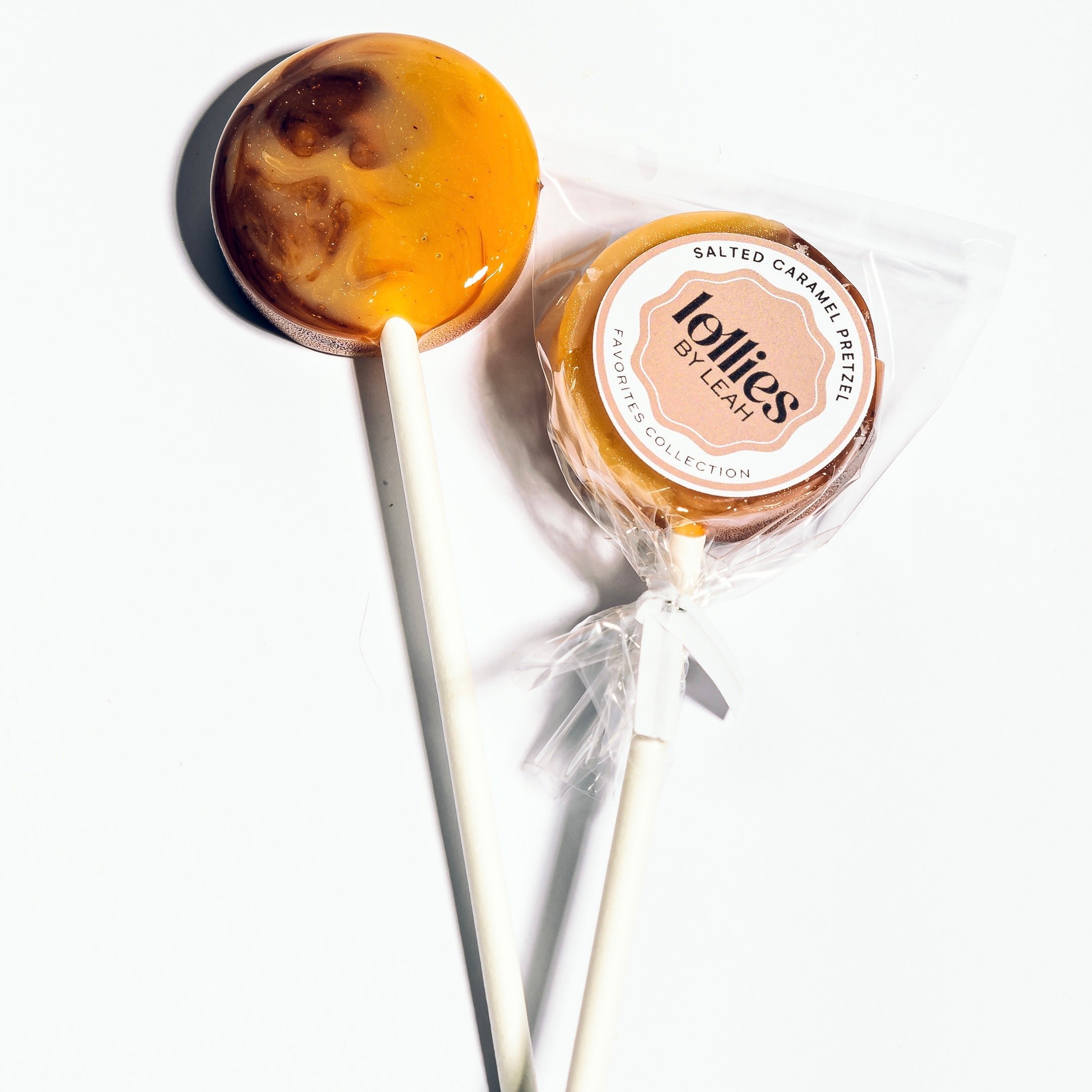 Salted Caramel Pretzel Lollipop