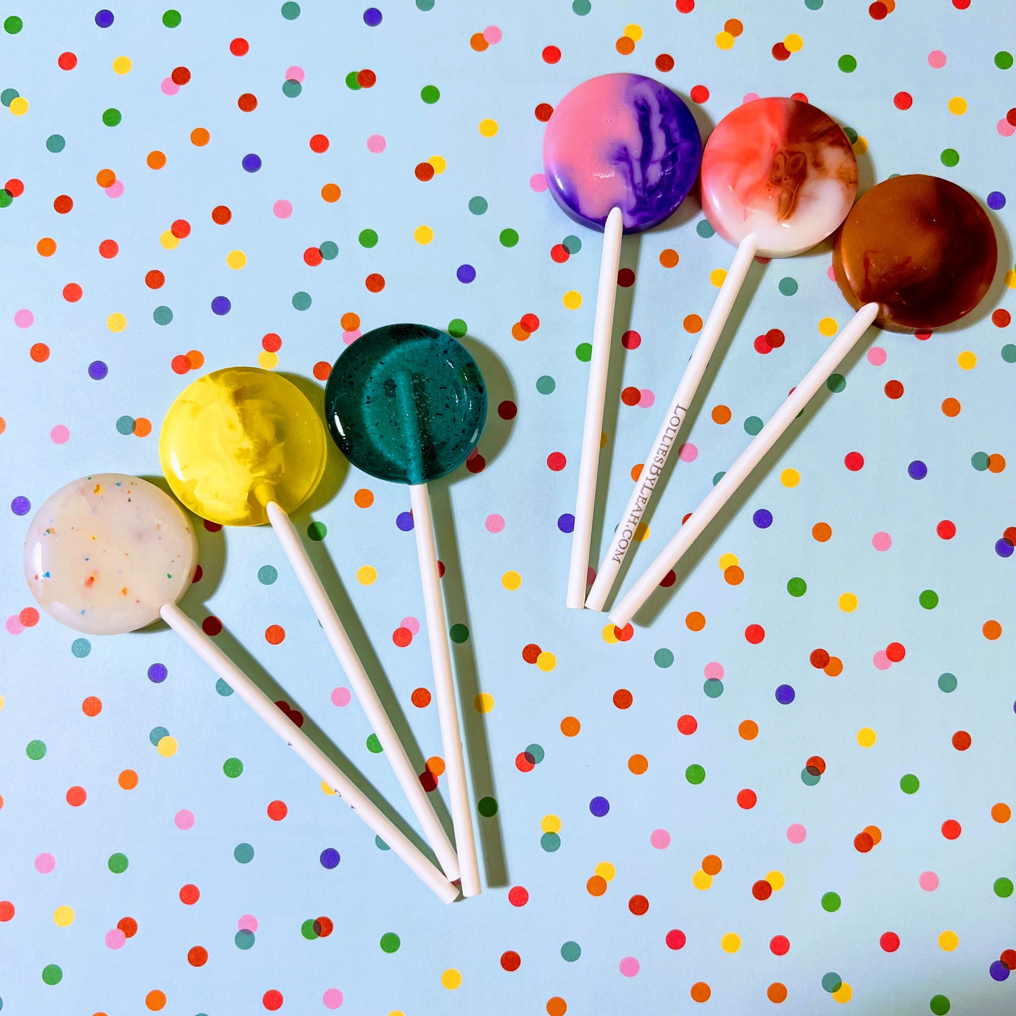 SUGAR FREE Lollipop Assortment - 6 Lollies (made with Isomalt)