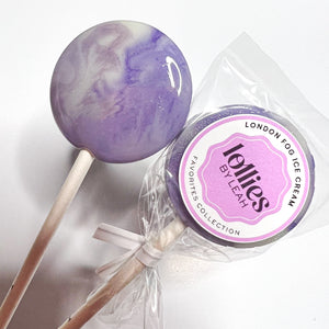 London Fog Ice Cream Lollipop (Lavender Earl Grey + Sweet Vanilla Ice Cream)